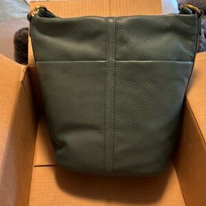 Sage green HOBO brand, fern crossbody bag